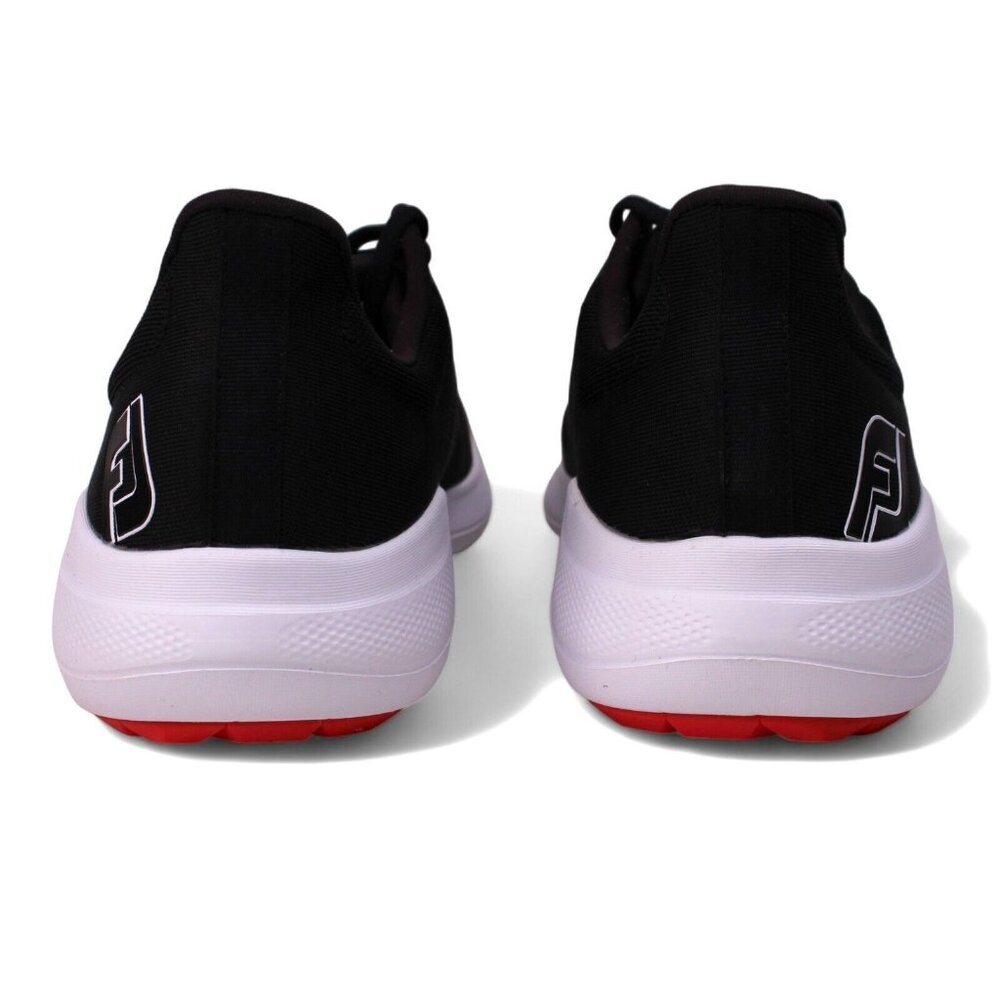 FootJoy FJ Flex Spikeless Golf Sports Shoes Men's  Black/Red 56141 Medium Width - Picture 5 of 11